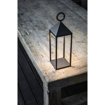 Faro Argus - lampes portables - 14 x 14 x 47 cm - 2W LED inclus - IP54 - gris foncé