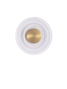 Nova Luce Onrid - applique murale - Ø 18 x 4,5 cm - 5W LED inclus - or