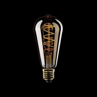 Lampe à filament LED Creative Cables - Ø 6,4 x 14,9 cm - E27 - 4W dimmable - 1800K - ambre