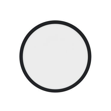 Nordlux Oja - plafonnier de salle de bains - Ø 29,4 x 2,3 cm - 3 niveaux Moodmaker Fonction SceneSelect (3000K-4000K) - 14,5W LED inclus - IP54 - noir