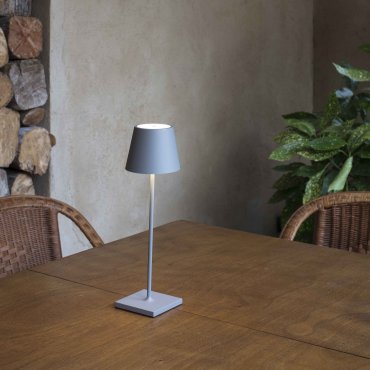 Faro TOC - lampes portables - Ø 11 x 38 cm - 2W dimmable LED inclus - IP54 - gris