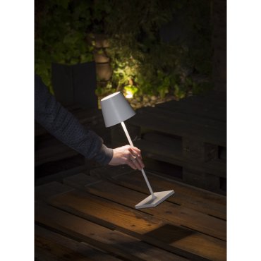 Faro TOC - lampes portables - Ø 11 x 38 cm - 2W dimmable LED inclus - IP54 - blanc mat
