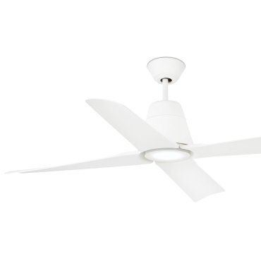 Faro Typhoon - ventilateur de plafond avec lumière et télécommande - Ø 130 cm - 16W LED inclus - IP44 - blanc