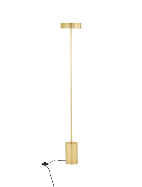 Nova Luce Thea - lampadaire - Ø 20 x 135 cm - 17W  LED inclus - laiton doré