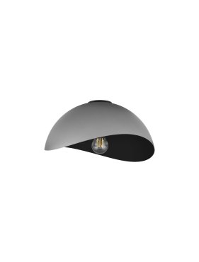 Nova Luce Opsi - plafonnier - Ø 30 x 15 cm - noir sablé