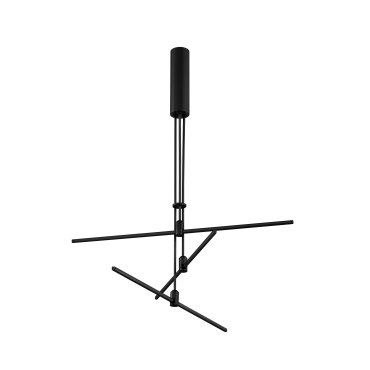 Nova Luce Fedon - structure linéaire magnétique - 80 x 110 cm - 100W LED inclus - noir sable