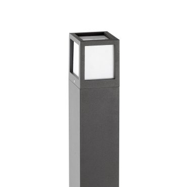Faro Nze - poteau de jardin - 10,8 x 10,8 x 65 cm - IP54 - gris foncé