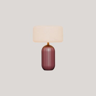 New Garden Phoebe 45 - lampe de table rechargeable à énergie solaire et à batterie avec télécommande - Ø 27,8 x 40,7 cm - RGB + blanc 5W LED inclus - IP65 - bordeaux