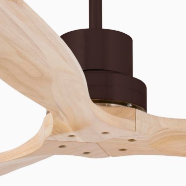 Faro Lantau L - ventilateur de plafond - Ø 132 cm - marron et pin