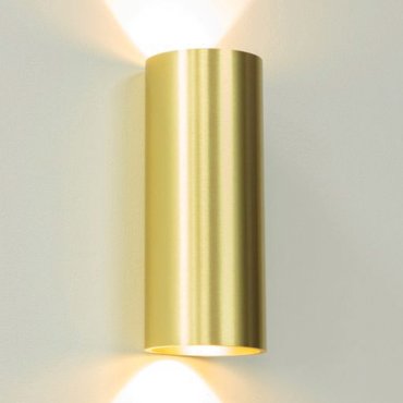 Artdelight Brody - applique murale - Ø 7,2 x 18 cm - 2 x 4W LED inclus - IP54 - or brossé