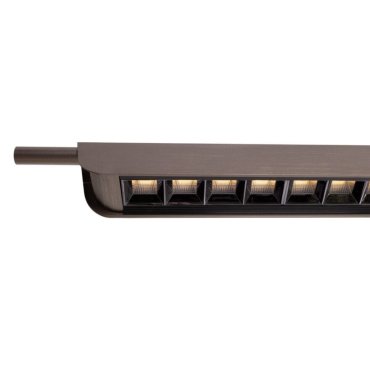 Maxlight Jo-Jo - lampe suspendue - 124 x 6 x 195 cm - 40W LED inclus - 2700K-5500K - gris et noir