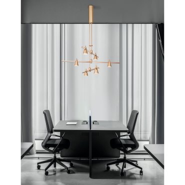 Nova Luce Fedon - structure linéaire magnétique - 80 x 110 cm - convient à un maximum de 100W LED - or satiné