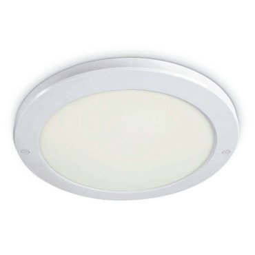 ONE Light Ultra Slim LED Panel Plafo - plafonnier - Ø 33 x 1,8 cm - 30W LED inclus - IP40 - blanc - couleur de lumière blanc chaud