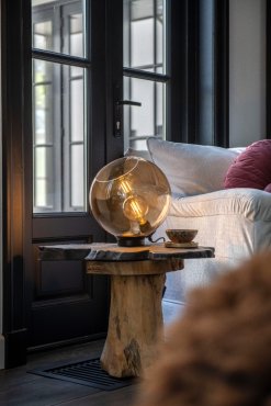 Artdelight Mirror - lampe à poser - Ø 12 x 3,5 cm - noir