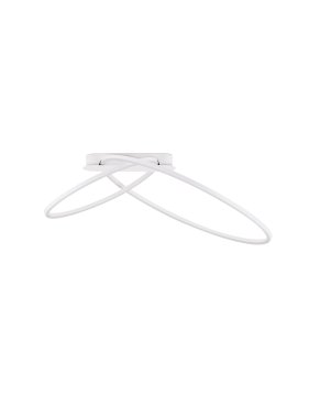 Nova Luce Kiklos - plafonnier - Ø 72 x 30 cm - 42W dimmable LED inclus - blanc sablé