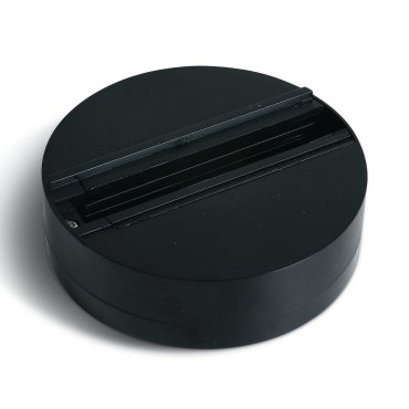 ONE Light Square Track Surface - embase pour spots sur rail - Ø 11,2 cm - 6A - noir