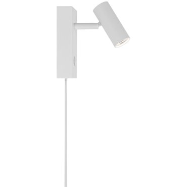 Nordlux Omari - applique murale en saillie avec interrupteur - 7 x 12 x 12 cm - 3 niveaux de gradation - 3,2W LED inclus - blanc