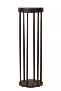 Lucide Jackson - lampe sur pied avec capteur solaire jour/nuit - Ø 16 x 50 cm - 2W LED dimmable inclus - IP65 - noir