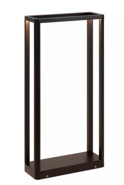 Lucide Narvik - lampe socle - 23 x 8,6 x 50 cm - 9,2W LED inclus - IP65 - noir