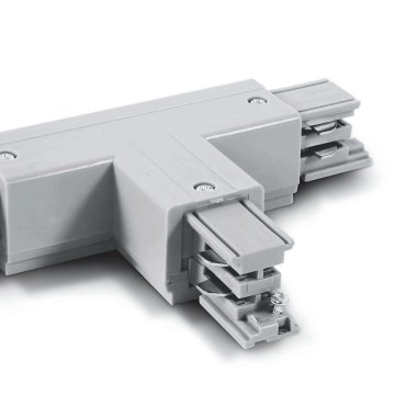 ONE Light Square Track Accessories - Connecteur en T droit - Système de rail triphasé - 16A - blanc