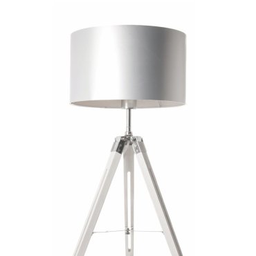 Artdelight Jewel - lampe à poser - Ø 35 x 67 cm - blanc et chrome