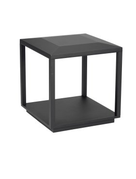 Nova Luce Prive - lampe à poser - 35 x 36 x 35 cm - 15W LED inclus - IP65 - noir sablé