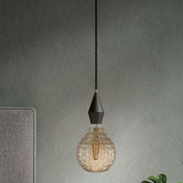 Nordlux Deco - Ø 12,5 x 17,7 cm - E27 - 2W non-dimmersible - 2200K - ambre