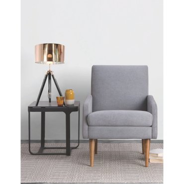 Artdelight Jewel - lampe à poser - Ø 35 x 67 cm - noir et cuivre