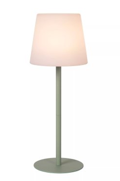 Lucide Tyon - lampe de table rechargeable - Ø 15 x 41 cm - 2W dimmable LED inclus - IP65 - vert