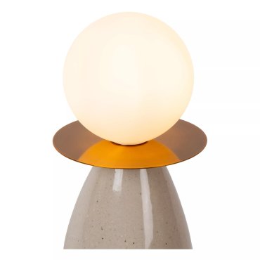 Lucide Figaro - lampe à poser - Ø 12 x 53,5 cm - gris