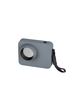 Nova Luce Kedros - lampe à poser rechargeable -  14 x 11 x 5 cm - 3W dimmable LED inclus - bleu gris