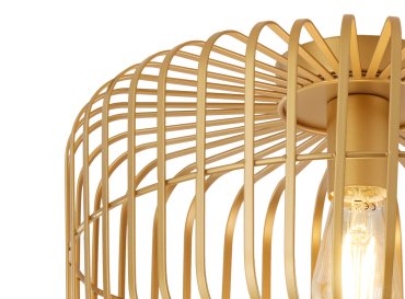 Searchlight Crib - plafonnier - Ø 40 x 23 cm - or mat