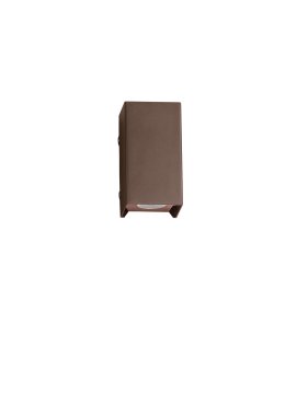 Nova Luce Elio - applique murale extérieure - 7 x 13 x 6,2 cm -  6W LED inclus - IP65 - corten