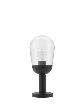 Nova Luce Omika - lampe de jardin - Ø 15 x 37 cm - IP54 - gris foncé