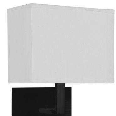 Searchlight Hotel - applique murale - 20 x 26 cm - noir et blanc mat