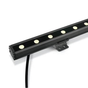 ONE Light LED Wall Washers - spot - 100 x 6 x 3,1 cm - 24 x 1W LED dimmable inclus - IP66 - gris - couleur de lumière blanc chaud