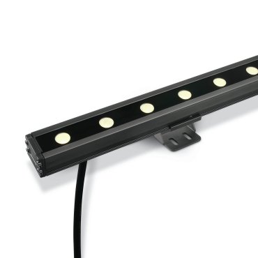 ONE Light LED Wall Washers - spot - 100 x 6 x 3,1 cm - 24 x 1W LED dimmable inclus - IP66 - gris - couleur de lumière blanche
