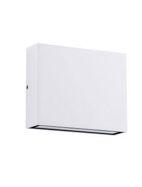 Nova Luce Tick - applique murale extérieure - 11,5 x 9 x 3 cm - 7W LED inclus - IP54 - blanc sablé