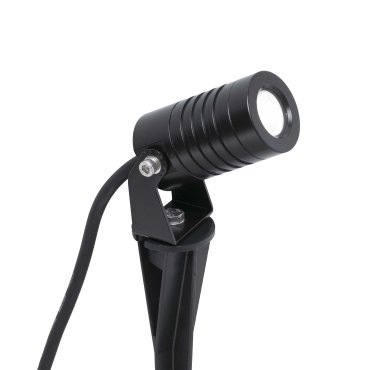 Faro Balder - spot de sol sur pointe - 8 x 4 x 28 cm - 3W LED inclus - IP67 - noir mat
