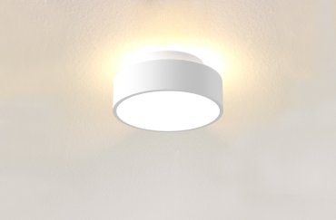 Artdelight Chicago - plafonnier - Ø 15 x 6,8 cm - 9,8W LED dimmable inclus - blanc