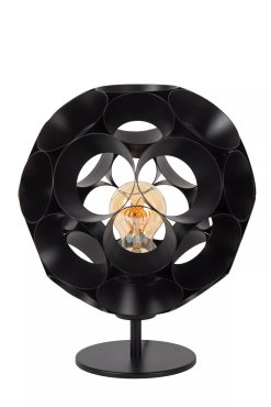 Lucide Hannelore - lampe à poser - Ø 25 x 29,2 cm - noir