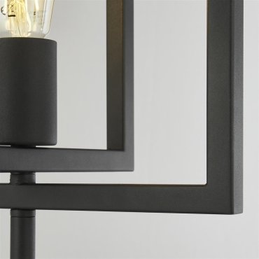 Searchlight Plaza - lampe à poser - 30 x 25 x 61 cm - noir mat