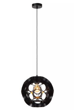 Lucide Hannelore - lampe suspendue - Ø 30 x 163 cm - noir