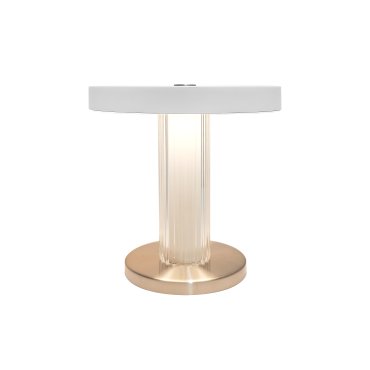 Design For The People Trezzi - lampe de table portable avec batterie rechargeable - Ø 21 x 21,9 cm - fonction Moodmaker à 3 niveaux - 5W LED inclus - blanc