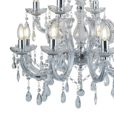 Searchlight Marie Therese - lustre - Ø 63 x 120 cm - chrome