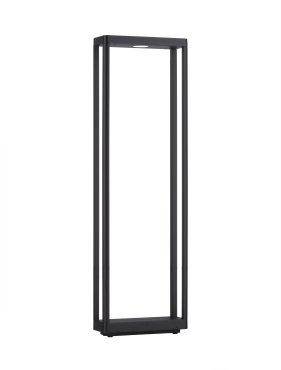 Nova Luce Cosmic - lampe de jardin - 23 x 75 x 8,6 cm - 8W LED inclus - IP65 - anthracite foncé