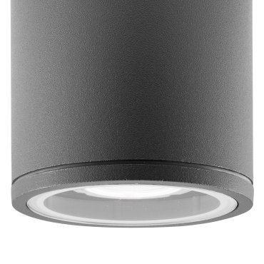 Nova Luce Cerise - plafonnier d'extérieur - Ø 9 x 9 cm - IP54 - gris foncé