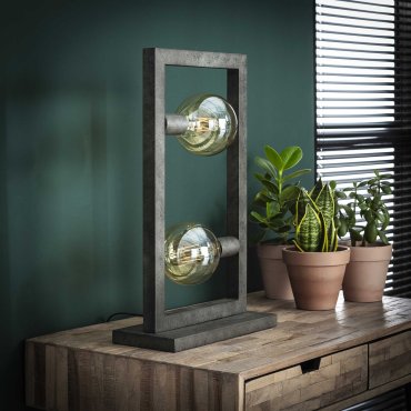 Vico Steps - lampe à poser - 55 cm - vieil argent