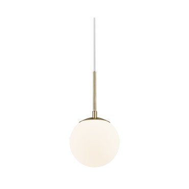 Nordlux Grant - lampe suspendue - Ø 15 x 229 cm - laiton et blanc opale
