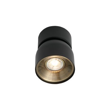 Nordlux Pichet - spot apparent - Ø 10 x 12,3 cm - noir et or